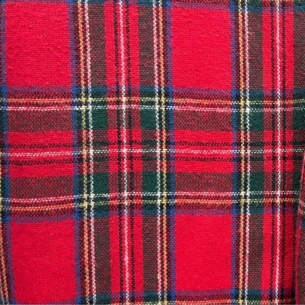 Vintage Plaid Pants Tartan Checkered Buffalo Glen Red Green Blue Black Size 10 P - Picture 8 of 15